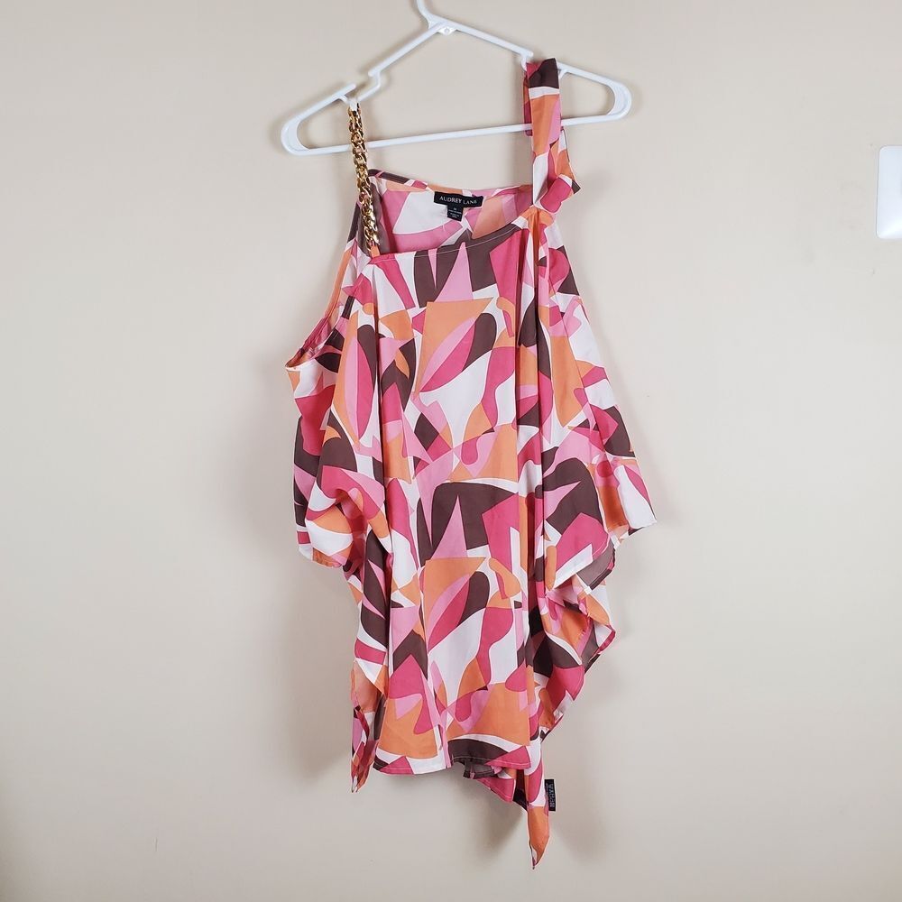 Audrey Lane Cold Shoulder BlouseSize 1X